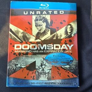 Doomsday Unrated Blu-ray Neil Marshall Sci-Fi Action Movie with Slipcover 2008